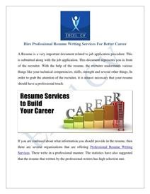 Resume Services Ri